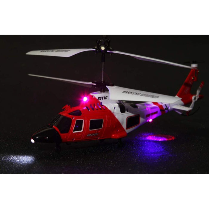 Syma S111G Helicopter - 3.5CH 6-Axis Gyro RC, Ready to Fly - Perfect for Children & Beginners to Enjoy Indoor Flying - Shopsta EU