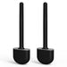 Wall-Mounted Silicone Toilet Brush Set — Easy Install, Long Handle with Portable Holder