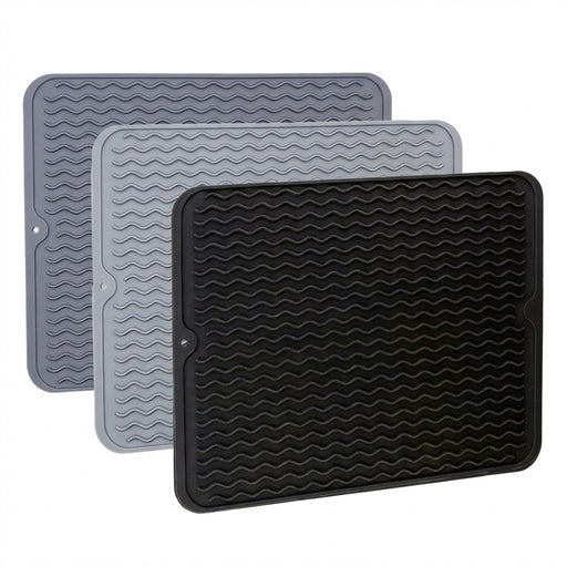 Foldable Silicone Drying Mat — Heat-resistant, Anti-slip Kitchen Drain Mat