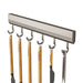 Drill-Free Wall-Mounted Aluminium Hook Rack — 6/8/10 Hook Options