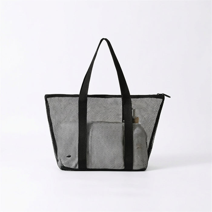 Quick-Dry Mesh Shower Caddy Tote – Beach & Travel Wash Bag (8 Pockets)