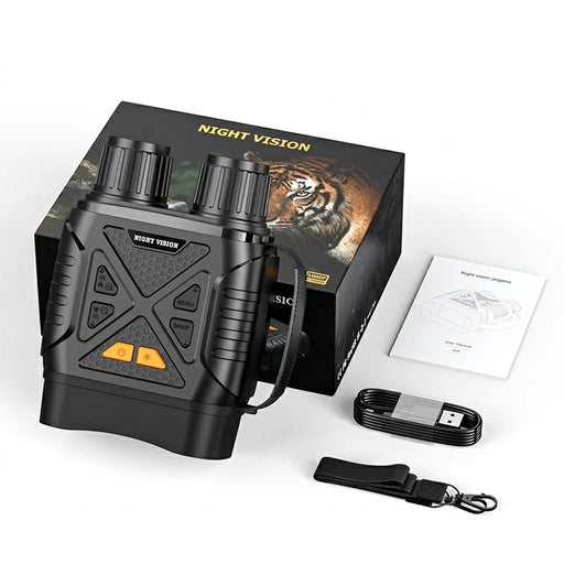 1080P Night Vision Binoculars 10x Digital — 800m Full-Dark IR, 2.8" Screen