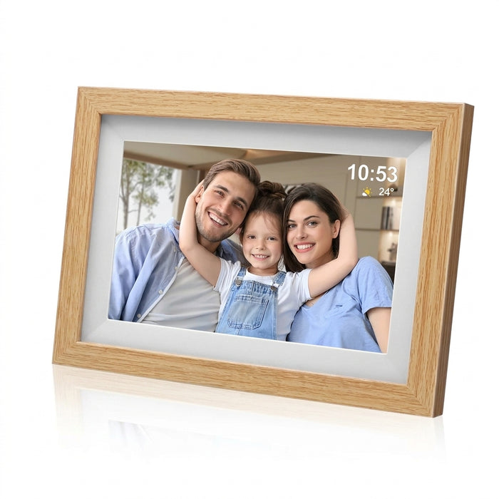 10.1-inch Wi‑Fi Digital Photo Frame — 1280×800 IPS Touchscreen, Frameo App