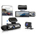 1080P Wi‑Fi Dual Dash Cam — Front & Interior, Night Vision, Loop Recording