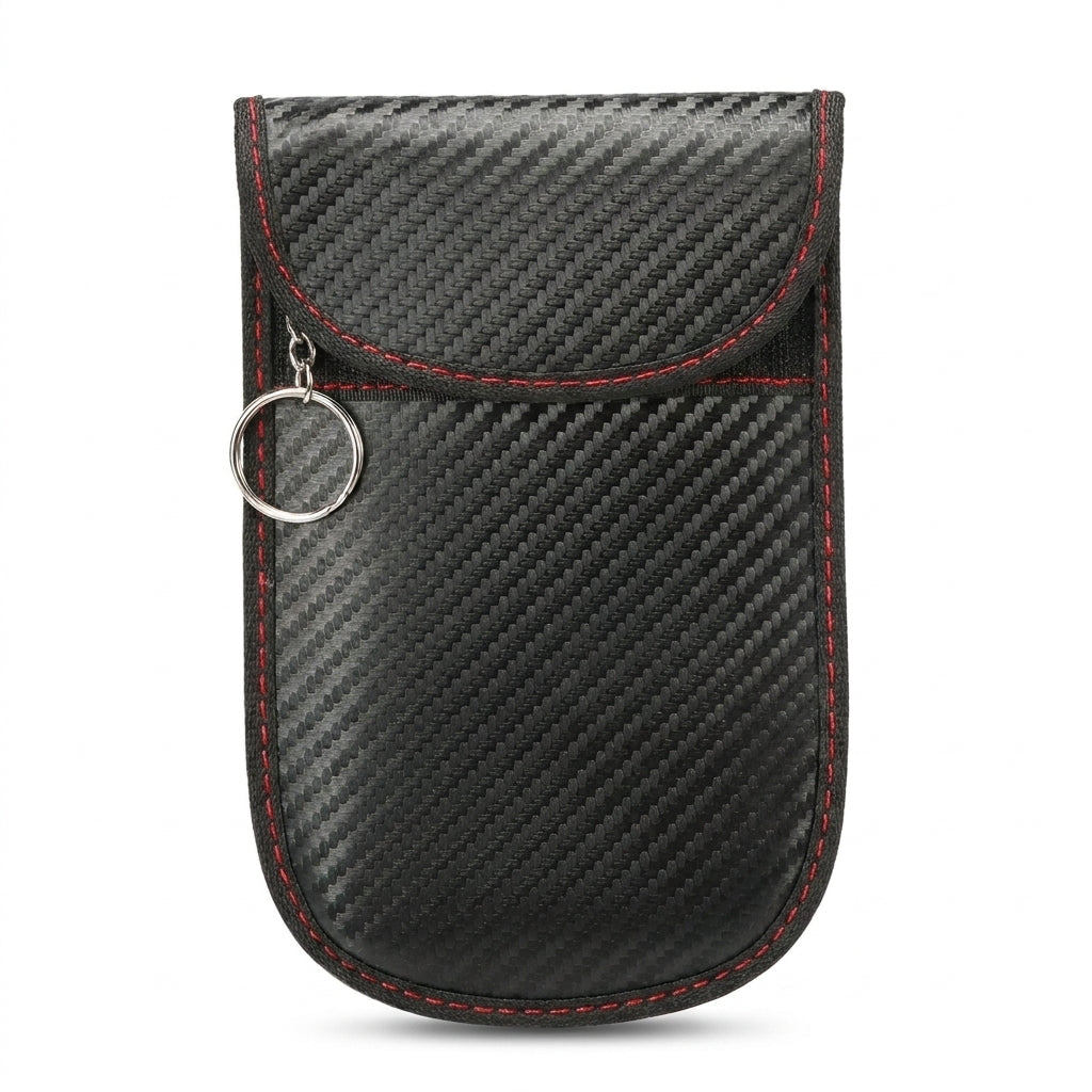 Faraday Pouch for Key Fob – Carbon Fibre Signal‑Blocking Anti‑Theft Protector