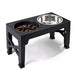 Adjustable Elevated Dog Feeder with Double Stainless Steel Bowls — Small to Large Dogs