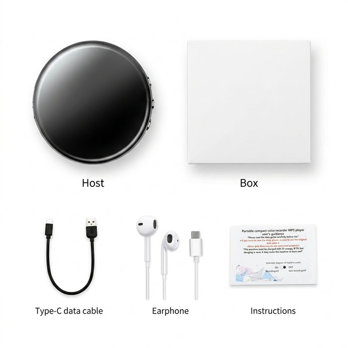 Digital Voice Recorder M29 — 4–64GB USB Rechargeable, Voice‑Activated MP3 Player