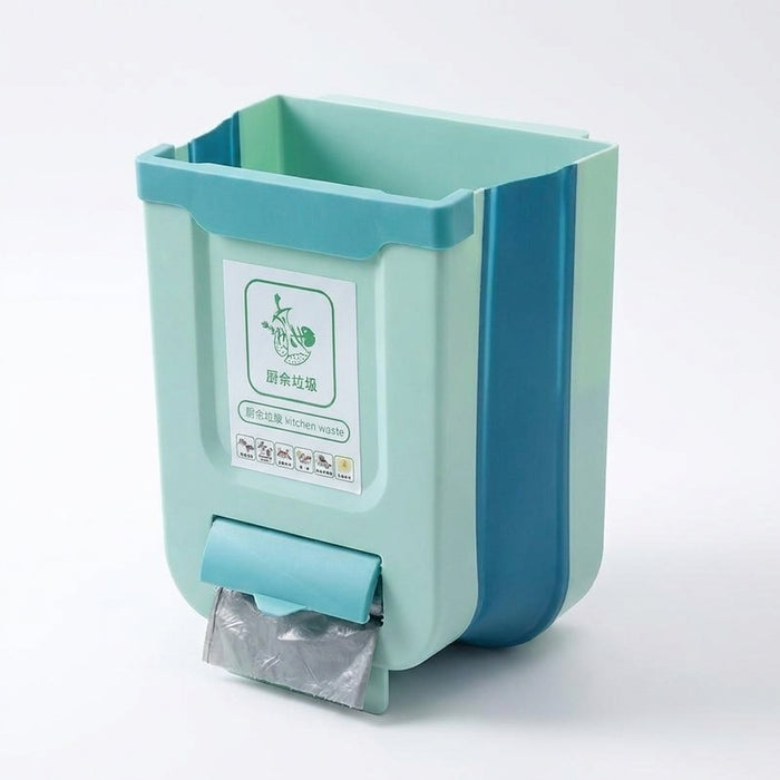 Collapsible Hanging Kitchen Bin — Cabinet Door & Wall Mounted, 7L/10L